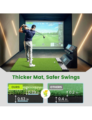 Alfombra de Golf Golfpar 6x4 pies con Bandeja para Pelotas