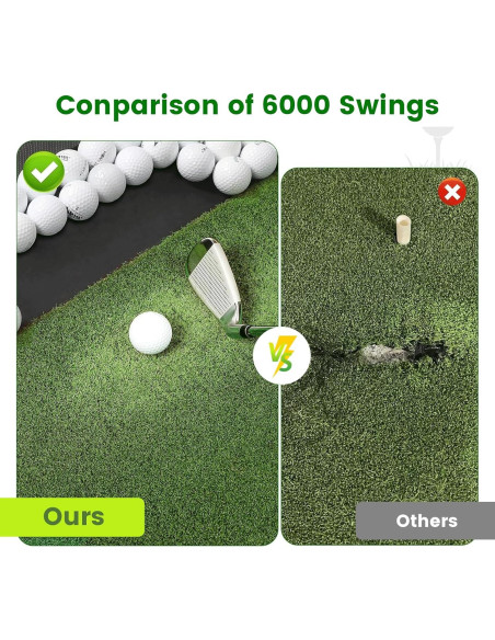 Alfombra de Golf Golfpar 6x4 pies con Bandeja para Pelotas