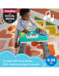 Mesa DJ de Risa y Aprendizaje Fisher-Price para Bebés 6+ Meses 2