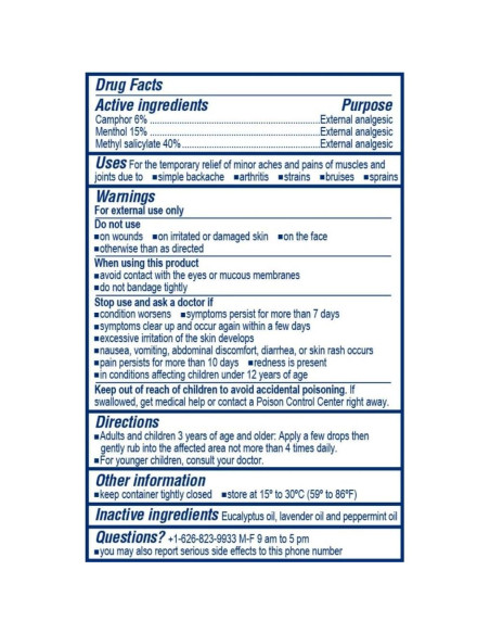 Aceite Analgésico Externo Hoe Hin 20ml - Alivio Congestión y Picaduras