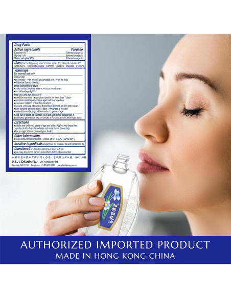 Aceite Analgésico Externo Hoe Hin 20ml - Alivio Congestión y Picaduras