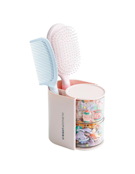 Organizador de Accesorios para Cabello FABROK Rosa 2 Capas