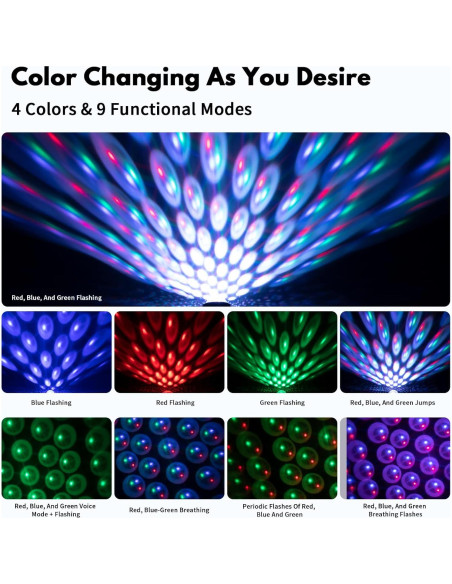 Luces de Techo LED USB LuxLumin, Proyector de Estrellas 4 Colores