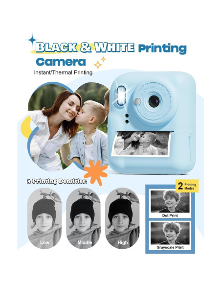 Cámara Instantánea Seckton para Niños 48MP Azul