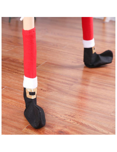 4 Calcetines de Navidad PPCAT para Muebles - Protectores de Suelo