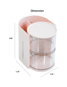 Organizador de Accesorios para Cabello FABROK Rosa 2 Capas 2