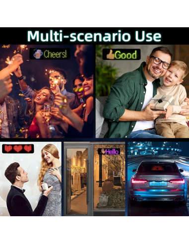 Luces Ojos de Diablo YXNXLIGHT 34.8cm LED Personalizables