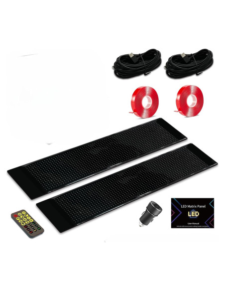 Kit de Pantalla LED Flexible HaKaDeBe 60cm Ojos Demonio 2Pcs