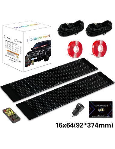 Kit de Pantalla LED Flexible HaKaDeBe 60cm Ojos Demonio 2Pcs