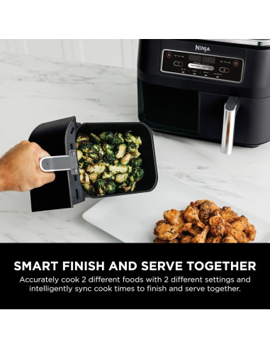 Freidora de Aire Ninja Foodi 4 en 1 8 Cuartos DualZone