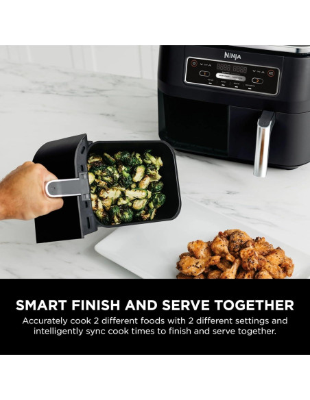 Freidora de Aire Ninja Foodi 4 en 1 8 Cuartos DualZone