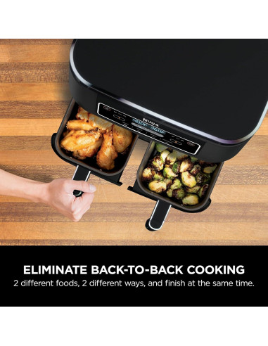 Freidora de Aire Ninja Foodi 4 en 1 8 Cuartos DualZone