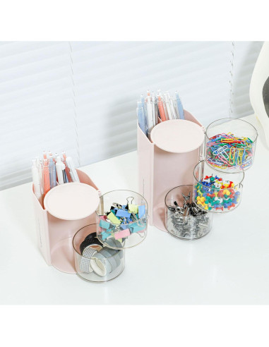 Organizador de Accesorios para Cabello FABROK Rosa 2 Capas