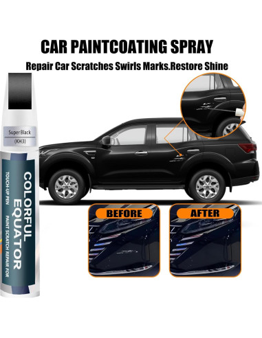 Pintura de Retoque SNSIR KH3 Obsidiana Negra para Nissan 12ml