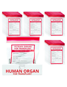 25 Bolsas Divertidas de Órganos Humanos Konama 23x18 cm