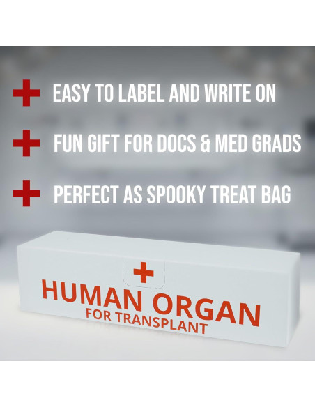 25 Bolsas Divertidas de Órganos Humanos Konama 23x18 cm