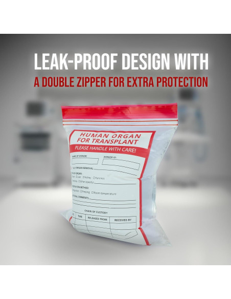 25 Bolsas Divertidas de Órganos Humanos Konama 23x18 cm