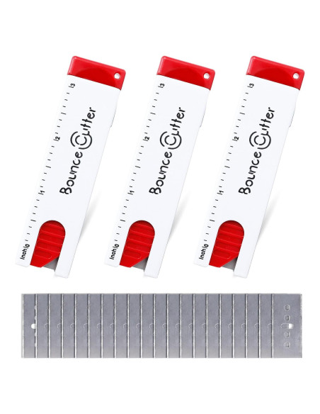 Juego de Cuchillos de Utilidad Retráctiles UCEC 3PCS con 20 Cuchillas