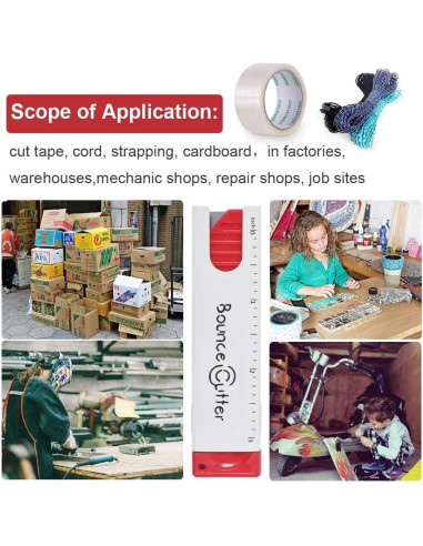 Juego de Cuchillos de Utilidad Retráctiles UCEC 3PCS con 20 Cuchillas