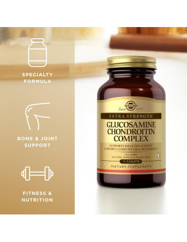 Suplemento Articular Solgar Glucosamina y Condroitina 75 Tabletas