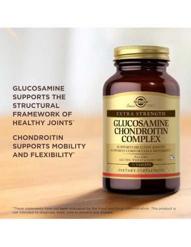 Suplemento Articular Solgar Glucosamina y Condroitina 75 Tabletas