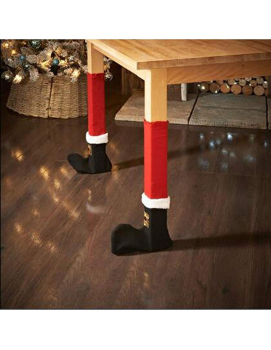 4 Calcetines de Navidad PPCAT para Muebles - Protectores de Suelo