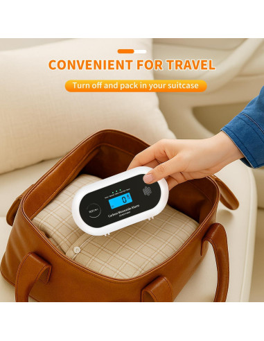 Detector de Monóxido de Carbono Alertlink VC22R Portátil LCD