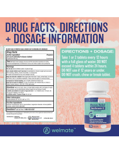 Guaifenesina 600mg WELMATE - 70 Tabletas Expectorantes 2