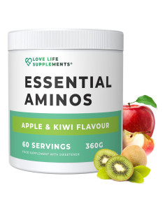 Suplementos Love Life EAA Aminoácidos Esenciales 348g Sabor Manzana y Kiwi