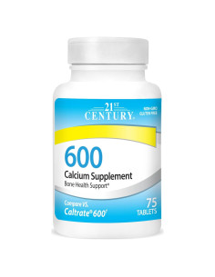 Suplemento de Calcio 600 mg Siglo 21 - 75 Tabletas