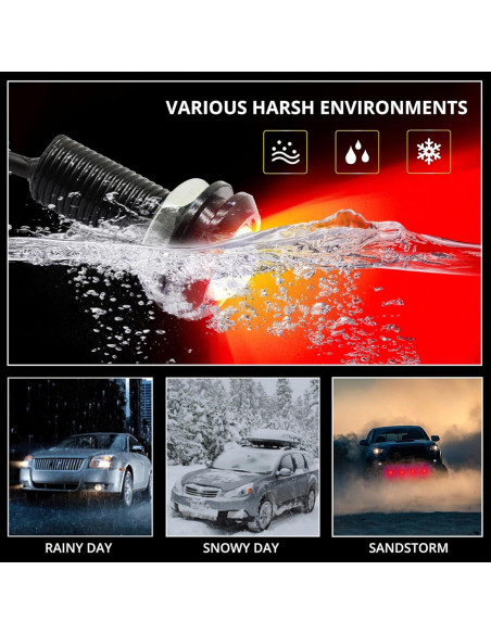 4 Piezas Luz LED Ojo de Águila JRQLOV 23mm Rojo 12V