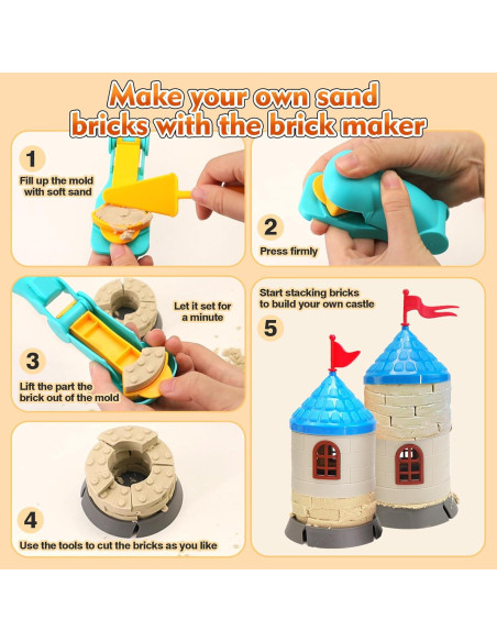 Kit de Construcción de Castillo de Arena Corper Toys 2.4kg