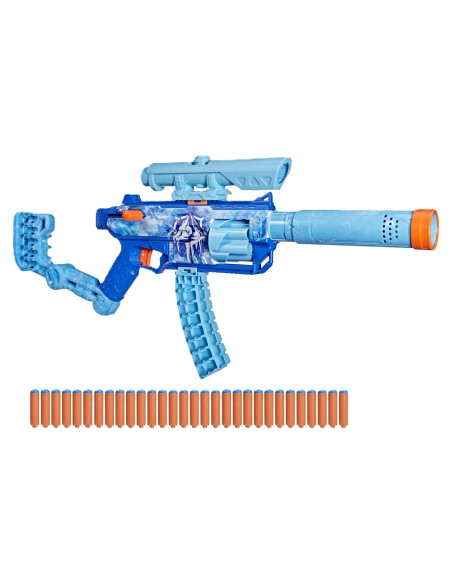 Blaster Nerf Loadout FrostFusion con 30 Dardos y Accesorios