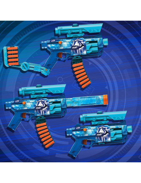 Blaster Nerf Loadout FrostFusion con 30 Dardos y Accesorios