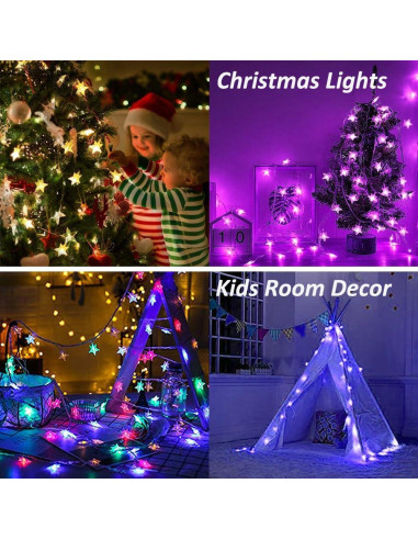 Luces de Cuerda LED Solhice 6m con Control Remoto y USB