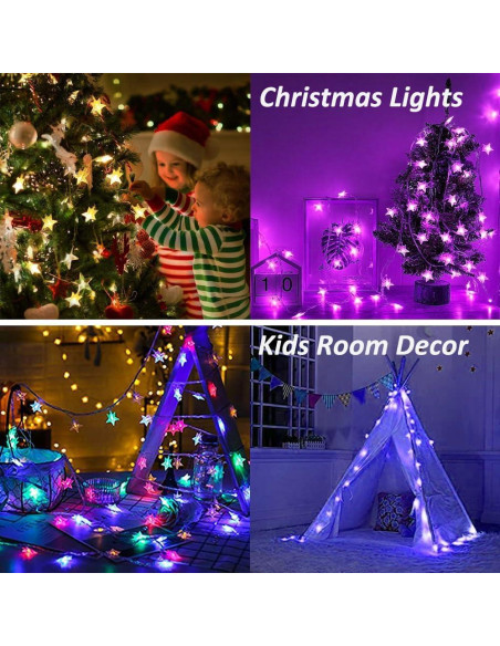 Luces de Cuerda LED Solhice 6m con Control Remoto y USB