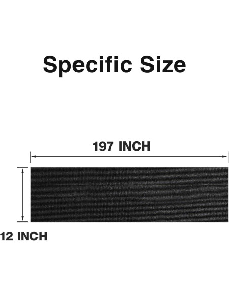 Forro de Estante Antideslizante PaBUSIOr 30 cm x 500 cm PVC Negro