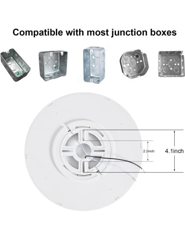 Luz de Techo LED Empotrada 30cm Borui CPX008A 24W 3000K-5000K