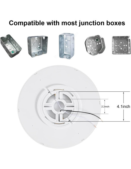 Luz de Techo LED Empotrada 30cm Borui CPX008A 24W 3000K-5000K