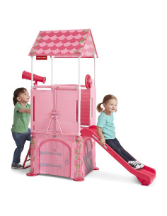 Castillo de Princesa Plegable Radio Flyer con Tobogán 147.6x62.7cm