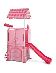 Castillo de Princesa Plegable Radio Flyer con Tobogán 147.6x62.7cm 2