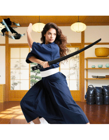 2 Espadas Samurai Retráctiles 3D de Plástico - Juguete Telescópico