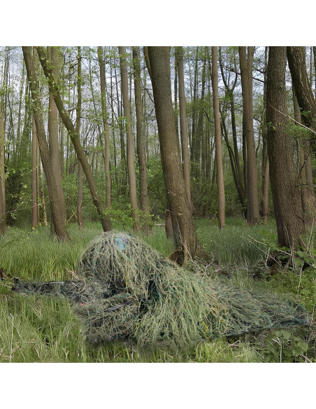 Traje Ghillie 5 en 1 Camuflaje 3D Unisex para Caza y Disfraces