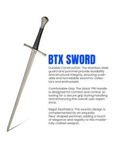 Espada BTX Fleur de Guerre 112.4 cm Acero Carbono con Funda 2