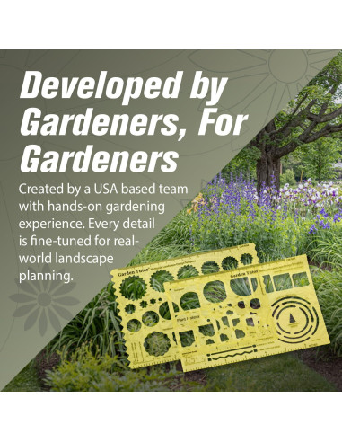 Plantillas de Diseño de Jardines Garden Tutor - 2 Herramientas