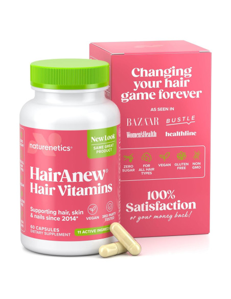 Vitaminas Naturenetics HairAnew para Crecimiento Cabello 81g