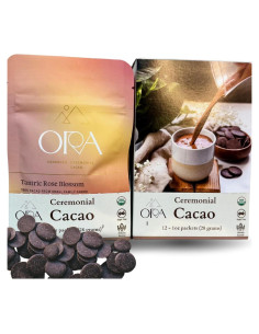 Cacao Ceremonial Orgánico Ora - Kit 12x28.3g con Adaptógenos