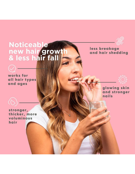 Vitaminas Naturenetics HairAnew para Crecimiento Cabello 81g