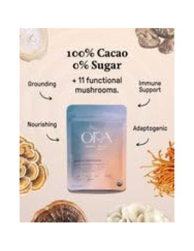 Cacao Ceremonial Orgánico Ora - Kit 12x28.3g con Adaptógenos