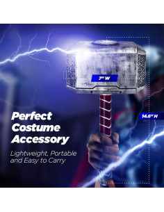 Martillo de Halloween Logest Pequeño - Espuma PU Texturizada 2